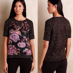 Anthropologie James Coviello Brocade Tee -XS